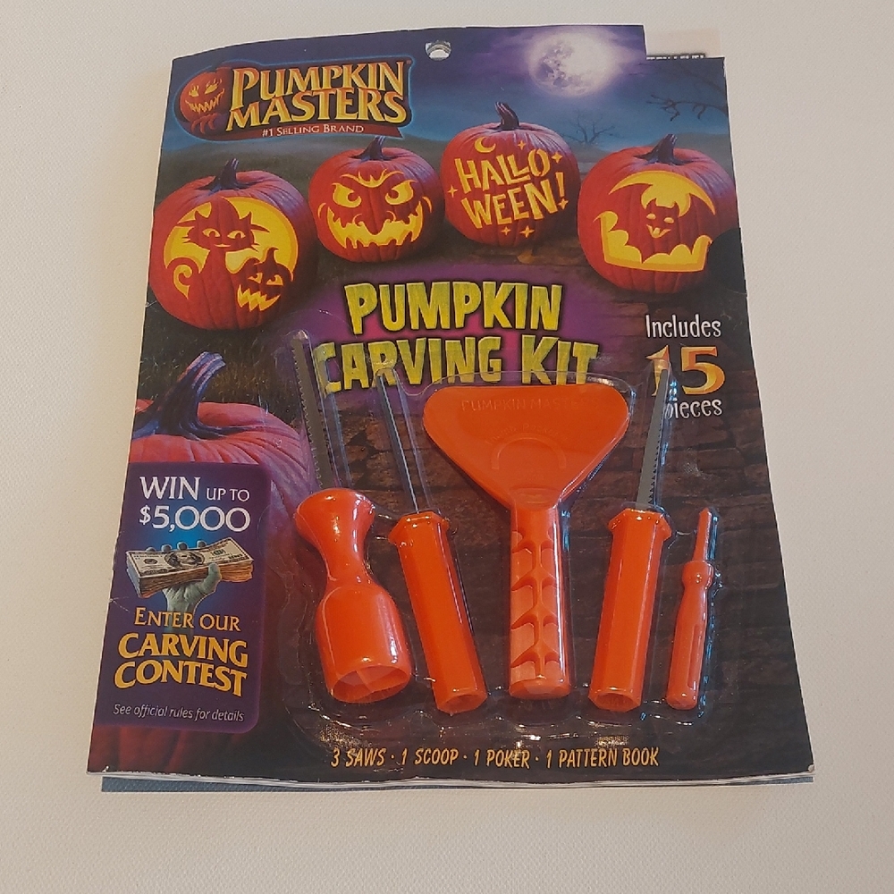 Orange Pumpkin Carving Kit